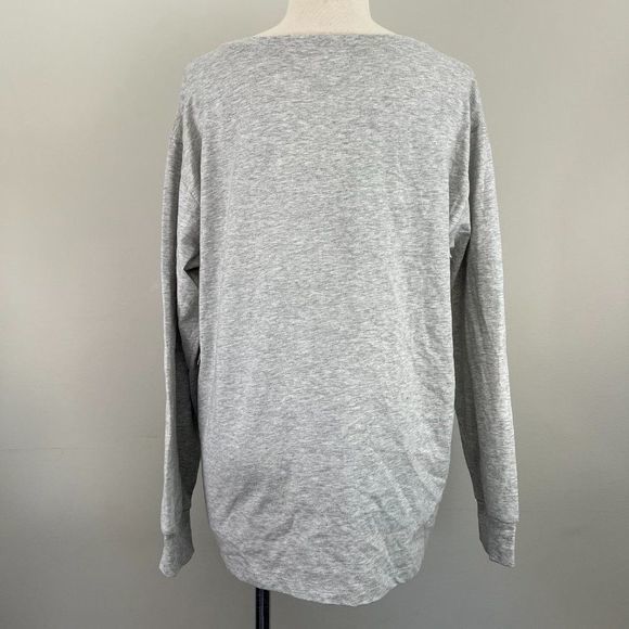 NWT BP Grey Crew Neck Strange But True Floral Long Sleeve Shirt (M) - Picture 4 of 7